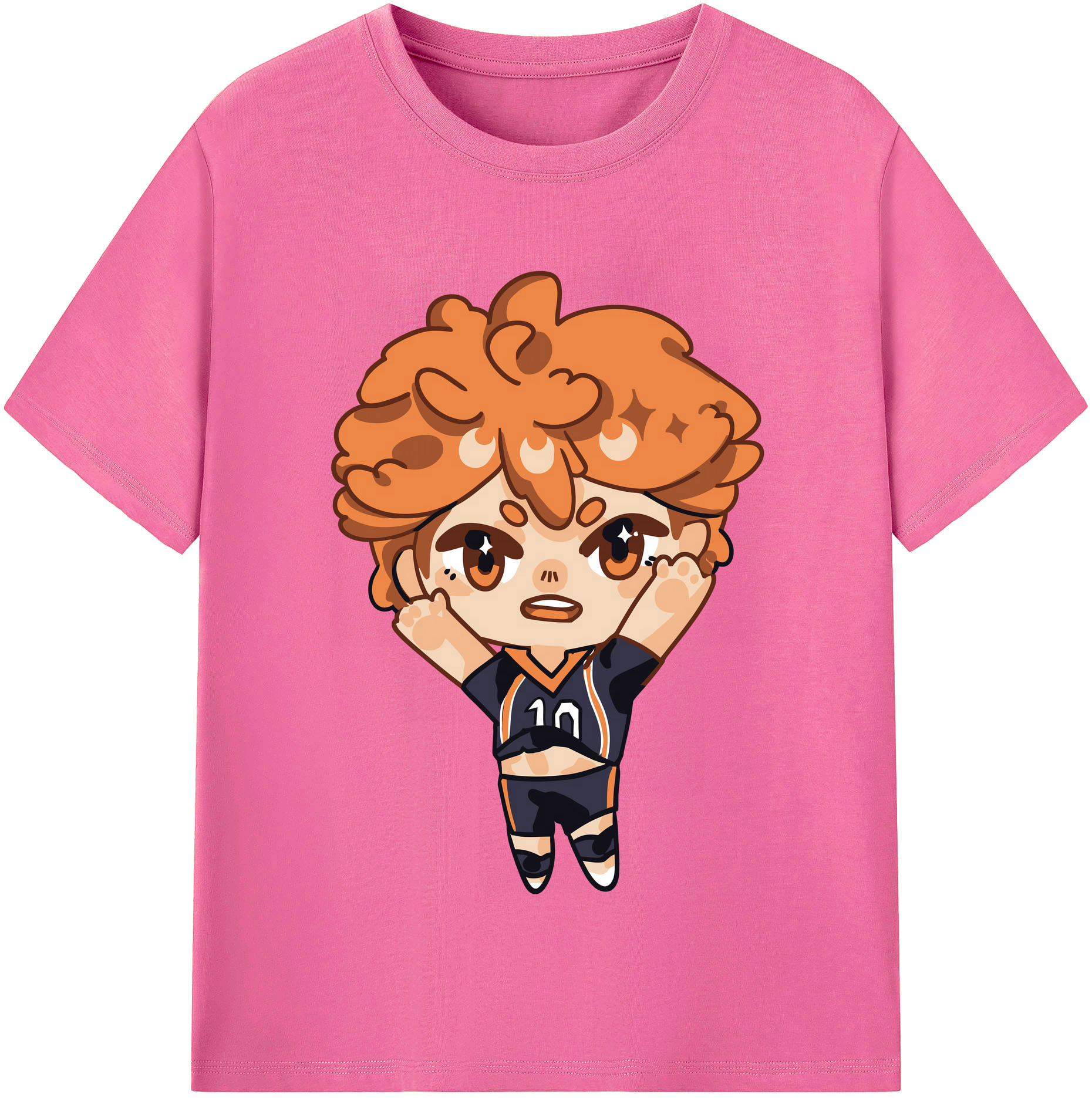 （画像用） ハイキュー!! Haikyu!! レディースカジュアルプリントTシャツ（綿100％）